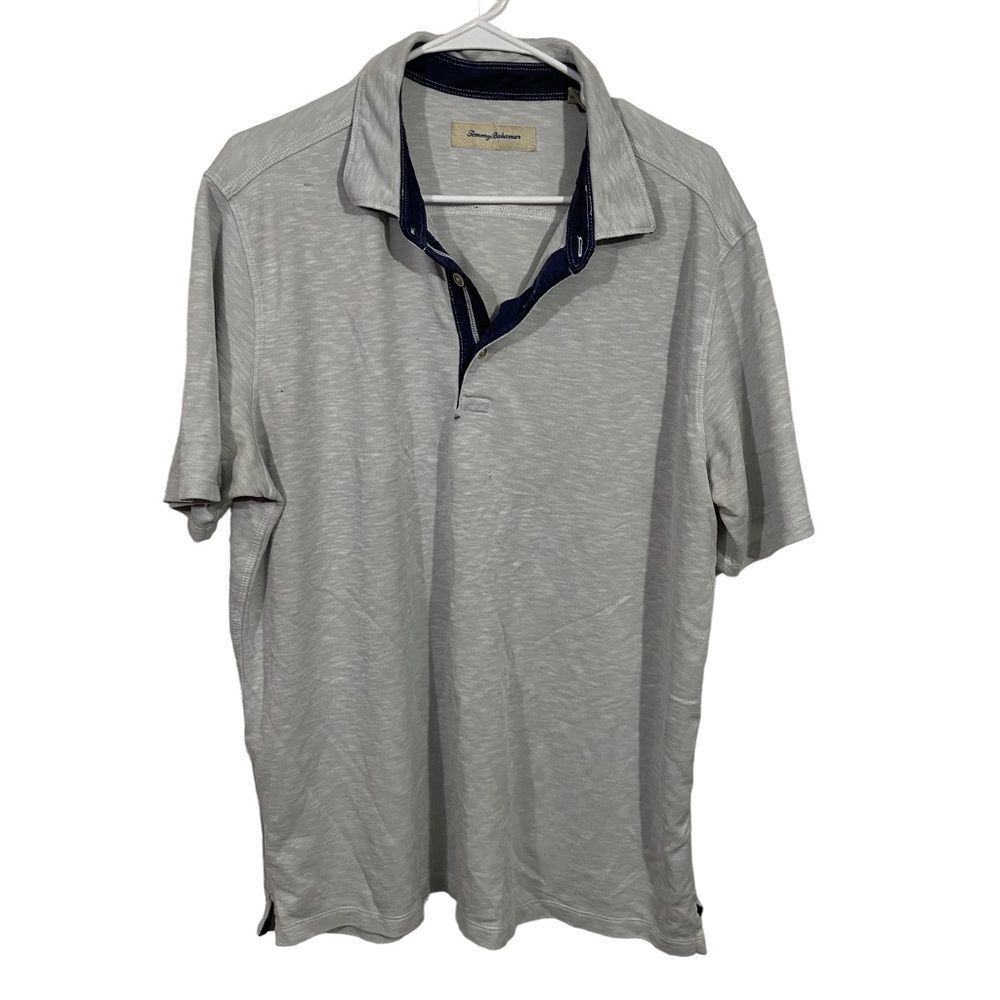 Tommy Bahama Grey Short Sleeve Polo Shirt